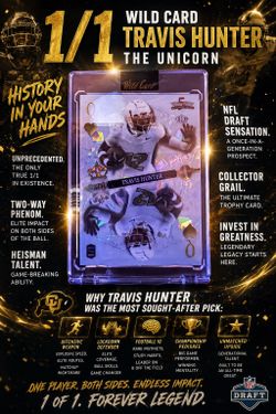 2025 Travis Hunter Wild Card 1/1