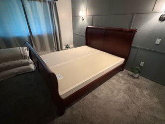 California King bed frame with box bases