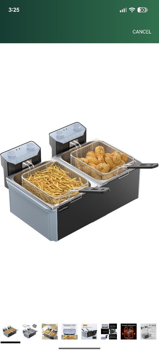 Dual Basket Deep Fryer (New)