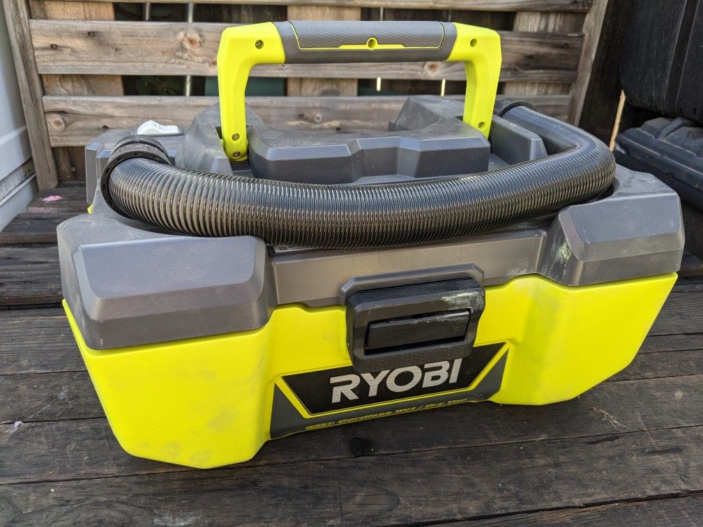 Ryobi 18 Volt Compact Cordless Wet Dry Vac No Attachments