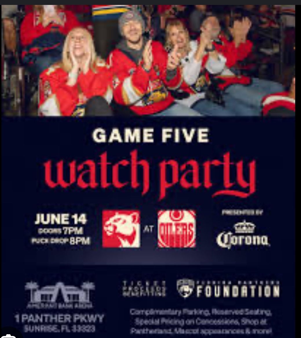 Florida Panthers Watch Party At Arena (six available)