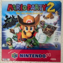Mario Party 2 Nintendo 64 Translite Promo Sheet