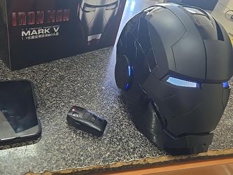 Iron Man Mark V 1:1 Wearable Helmet with Remote(CHECK VIDEO)