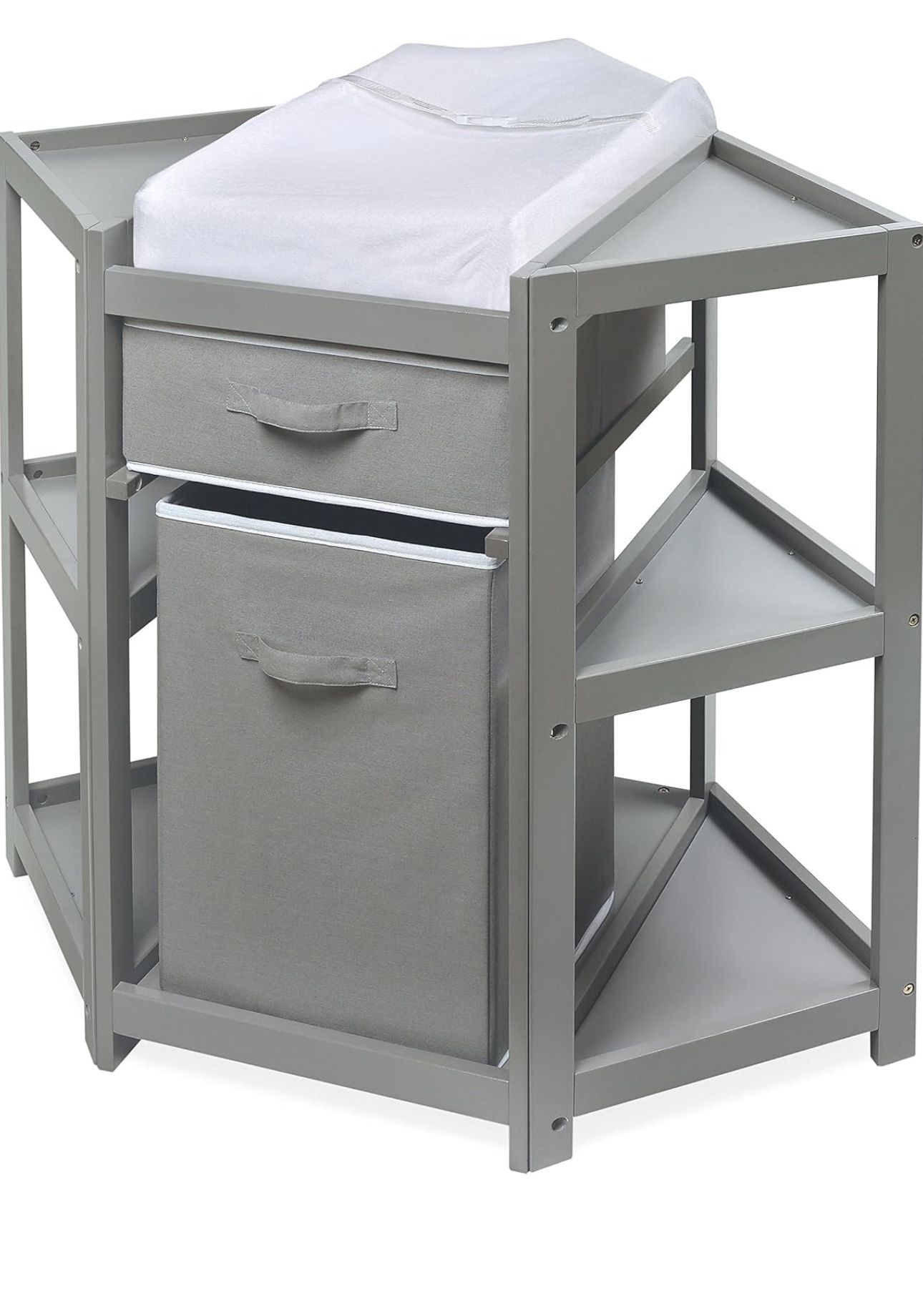 Corner Diaper Changing Table (Gray)