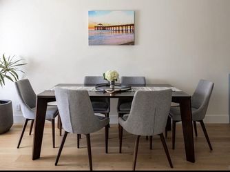 Solid Wood Dining Table + 2 Chairs