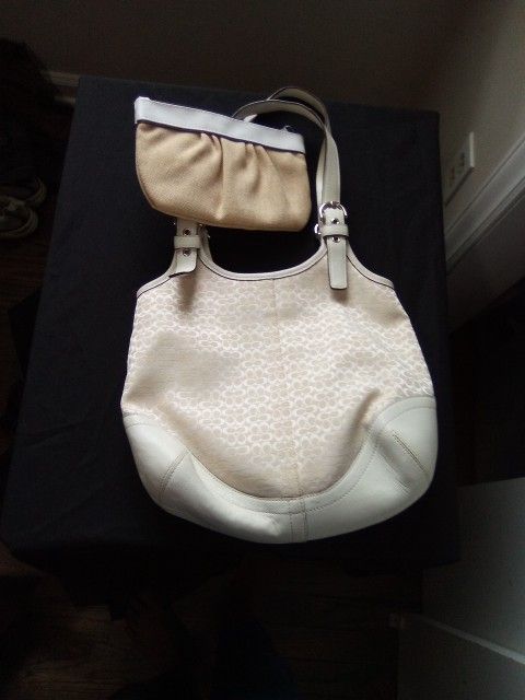 Coach Bag With Mary Kay Cosmetic Bag