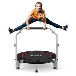 BCAN 48" Foldable Mini Trampoline Max Load 440lbs