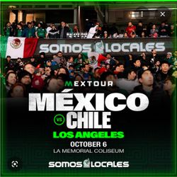 Mexico 🇲🇽 tickets 10/6 vs Chile 🇨🇱 (20 available)