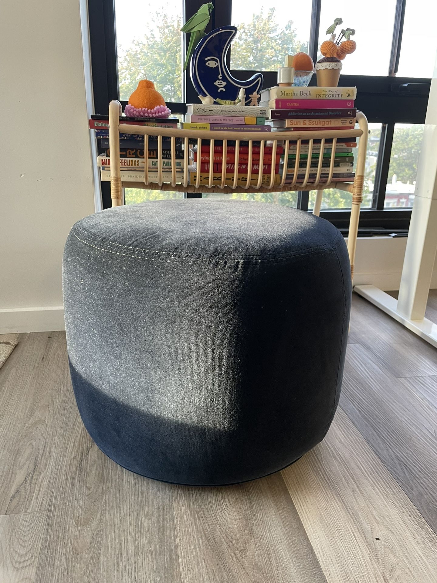 Navy Ottoman