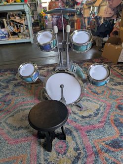 Toddler size kids drum set musical toy