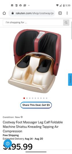 Foldable Foot and Leg calf massager