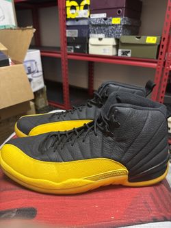 🔥 Air Jordan 12 University Gold 🖤💛 Size 15 👟 Clean Used 🔥