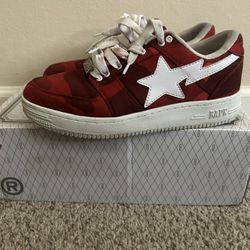 Red Bapesta Camo 