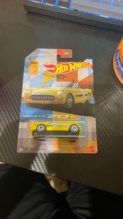 2023 Hot Wheels '55 Corvette 70th Series [1/8] Yellow Walmart Exclusive!
