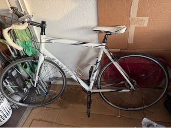 Bike and spare tyres