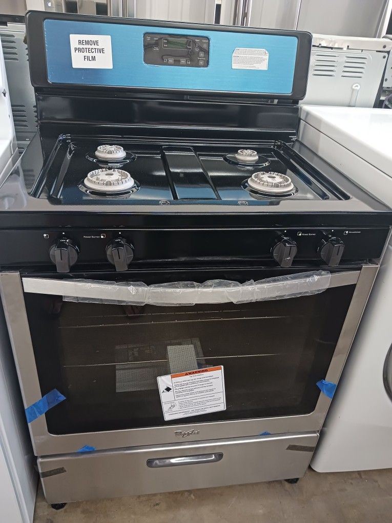 Whirpool 30" Gas Stove New In Excellent Condition With Four Monts Warranty