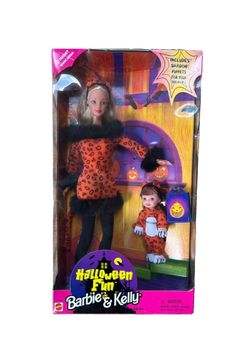 Mattel Barbie & Kelly Halloween Fun Set 1(contact info removed)0 Vntg Target Special Edition