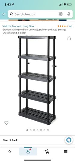 5 Tier Storage Shelves Medium Duty