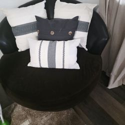 Coffee Brown Swivel Accent Chair – Modern Lounge Chair – Moving Sale