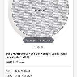 Bose FreeSpace DS 40F Commercial Grade Speaker 