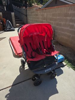 FREE Joovy Double Stroller Red