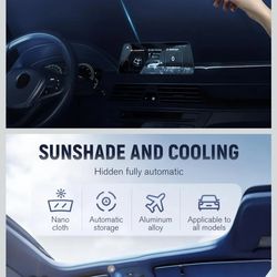 new retractable car windshield shade