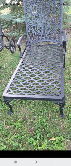 Hanamint tuscany cast Aluminum Patio Chaise Lounge Chair
