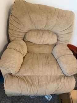 Comfortable Fabric Recliner Chair with Manual Lever