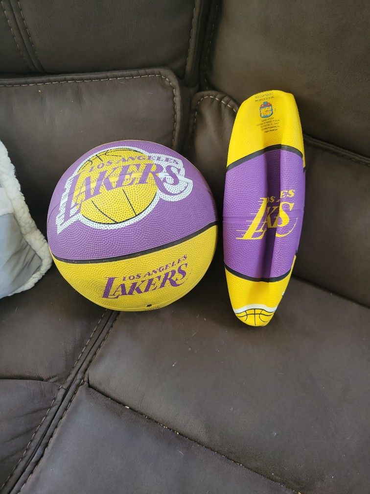Partially Pumped & unpumped NBA Lakers Basketball 