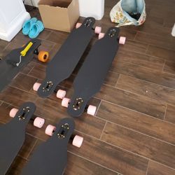 Black Longboard Skateboard 41 Inch