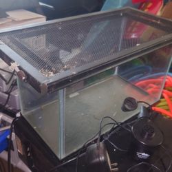 5 gallon complete fish tank Aquarium With Screen And hood 