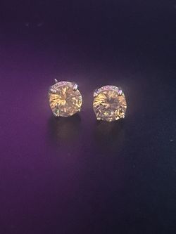 Men’s Circular Silver Earrings