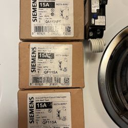 Siemens 15 Amp ARC fault ground Fault breakers 