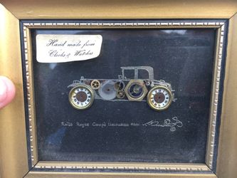 Hand made Ken Broadbent Rolls Royce made from clocks and watched I