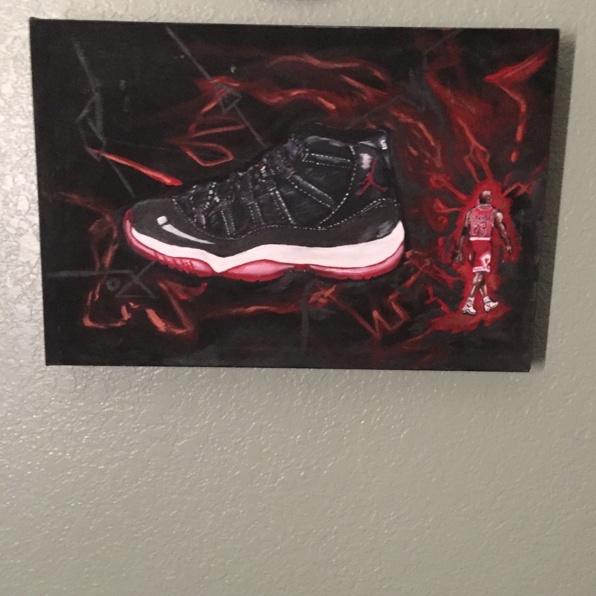 Bred 11s Painting