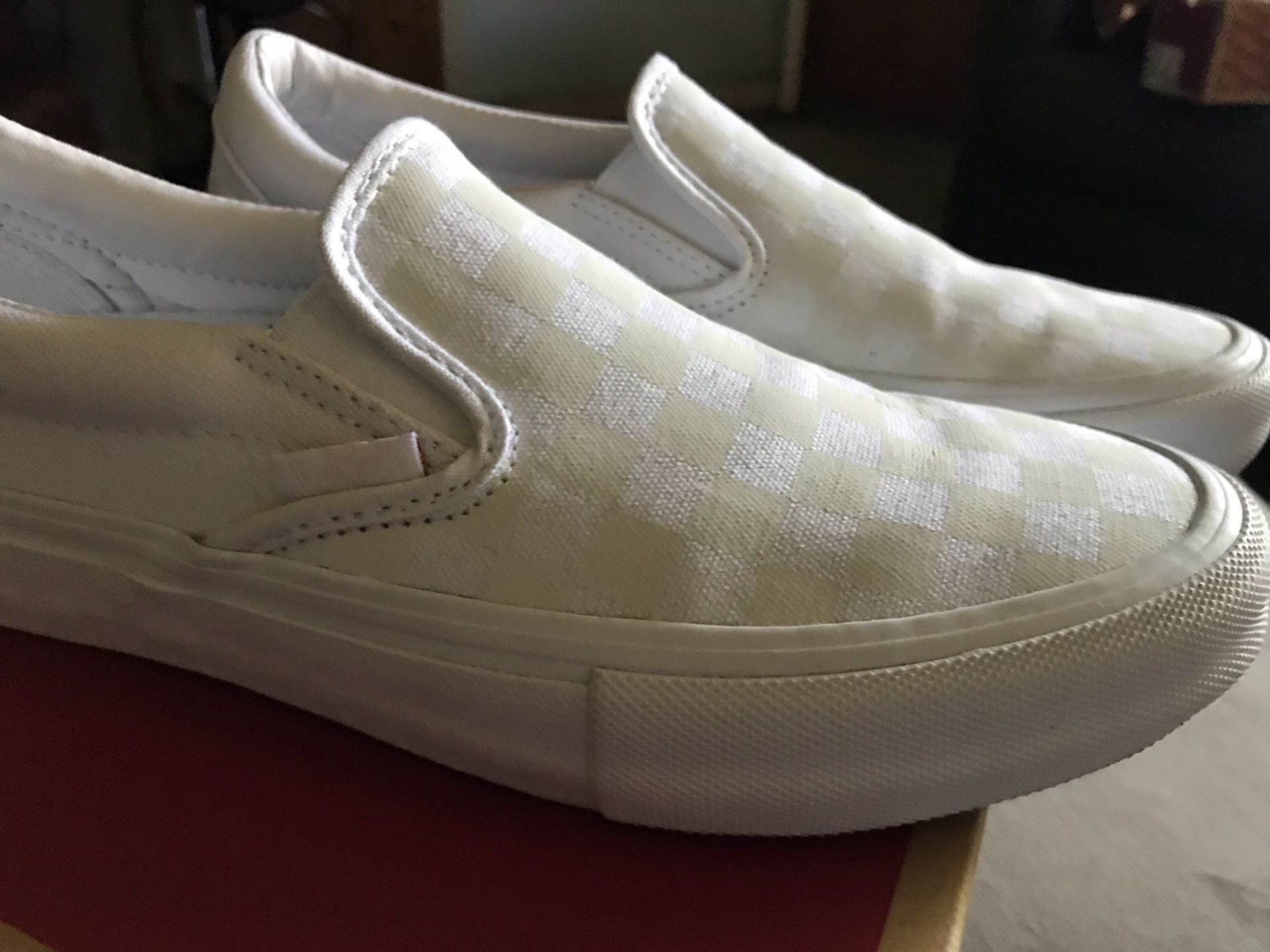 checkered reflective vans