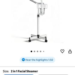 White Facial Steamer
