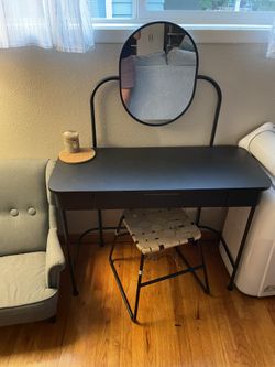 Ikea vanity and stool