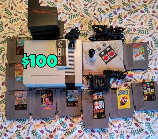 Nintendo Console And 10 Games