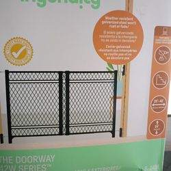 New Expandable Gate Indoor/Outdoor Ingenuity New Expendable Gate Indoor Outdoor Use 