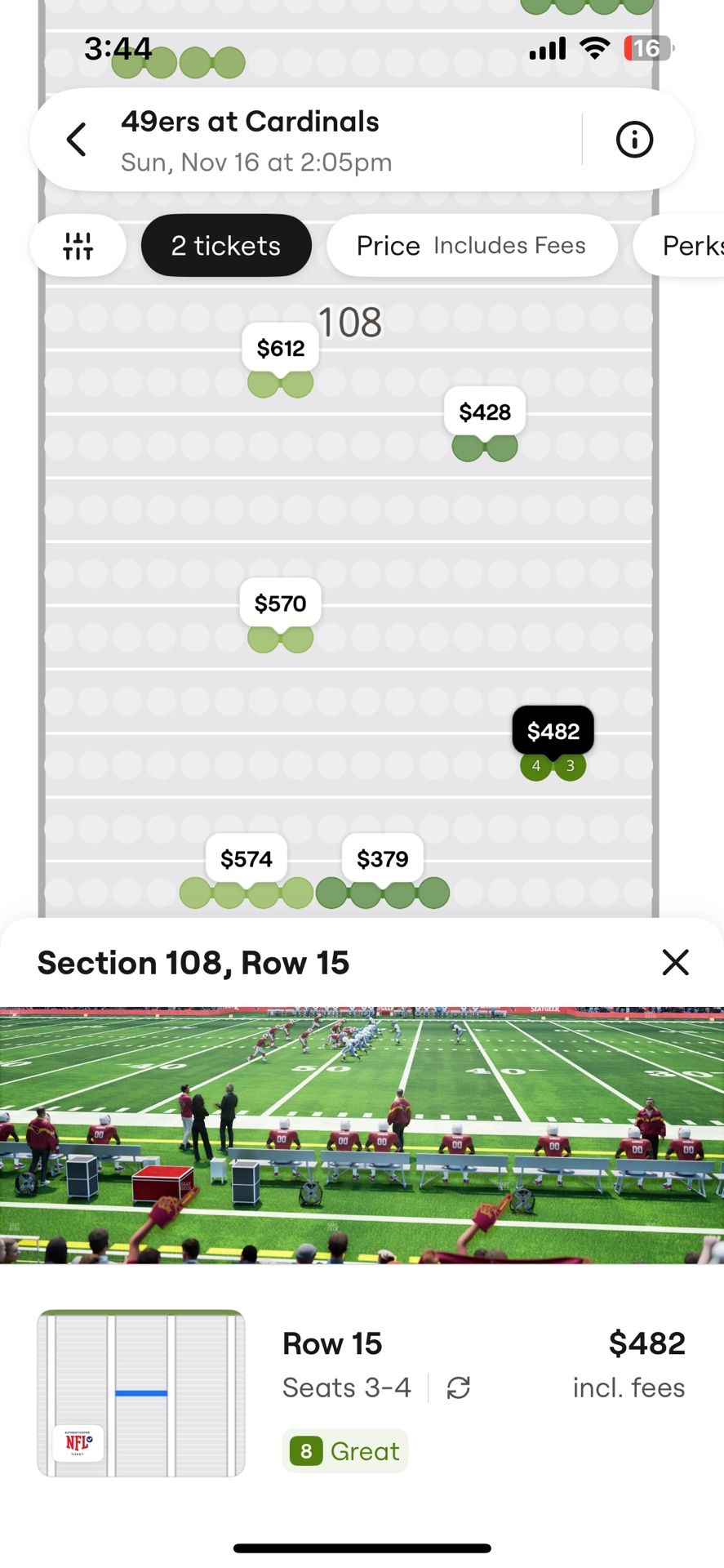 Arizona Cardinals Vs SF 49ers Tickets
