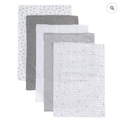Burt’s Bees Burp Cloths (5 pack) - New
