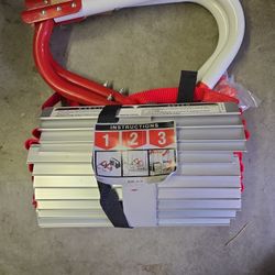 Kidde Fire Escape Ladder, 2-Story Rope Ladder, Extends to 13-Feet, Anti-Slip Rungs