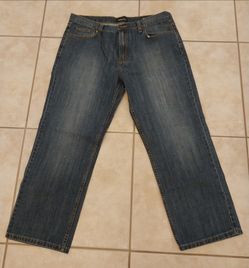 Men's Medium Wash Straight Leg Jeans 38/30