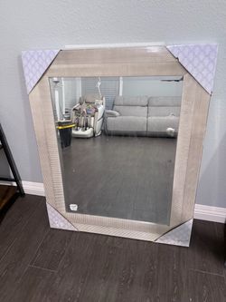 Gold color mirror