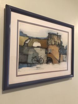 Very Interesting Stone Looking building with bicycle Picture