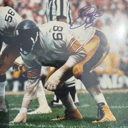 autographed 8x10 photo of Pittsburgh Steelers player L.C. Greenwood