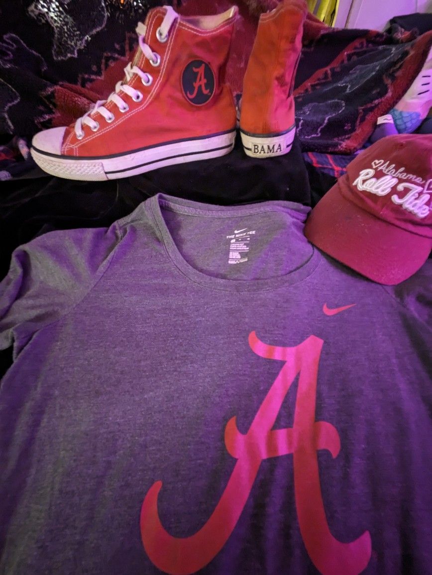 Alabama Shoes, Shirt & Ball Cap