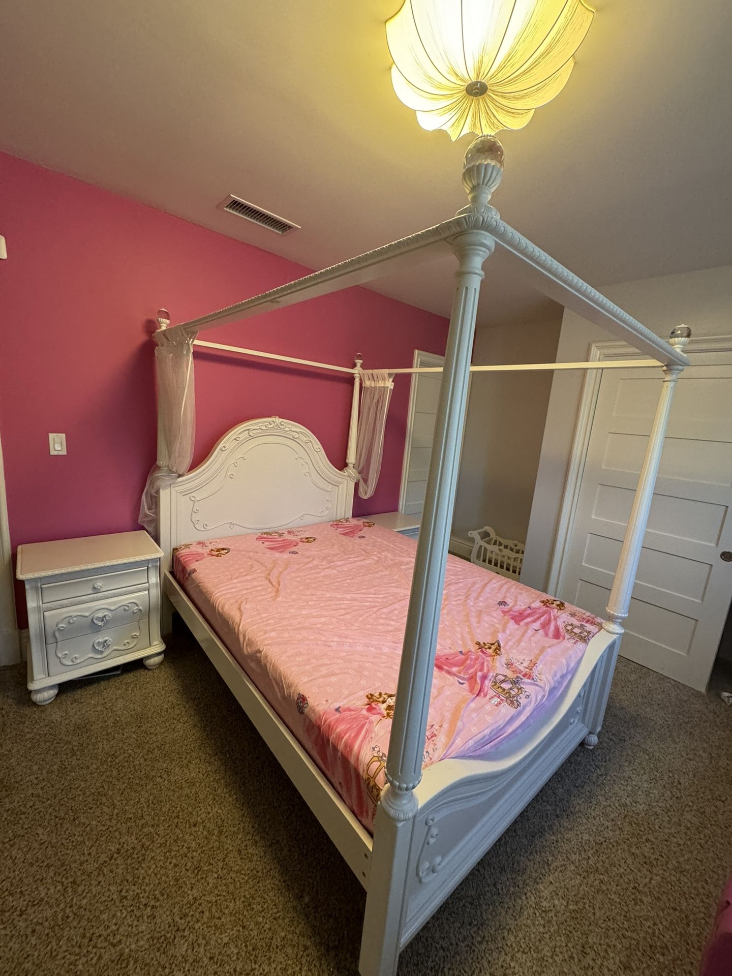 Bed Frame With A mattress