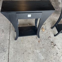 Accent Console, Hallway Table With Small Drawer In Red Cocoa